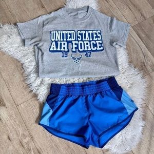 United States Air Force Tee & Running Shorts Bundle